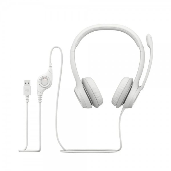 AUDIFONO CON MICROFONO USB H390 BLANCO