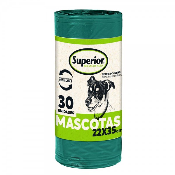 BOLSA BASURA PARA MASCOTAS 22X35 CM 30 UN