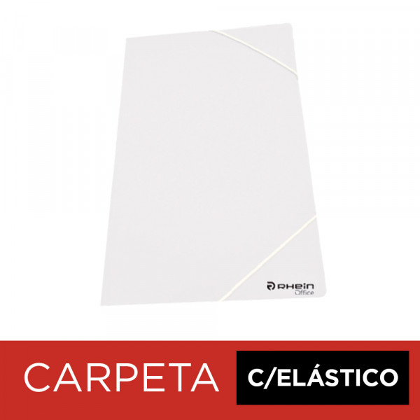 CARPETA CON ELASTICO POLIPROPILENO BLANCO
