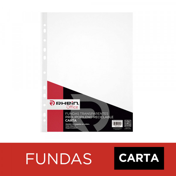 FUNDA PARA ARCHIVO PROLIPOPILENO CARTA BLANCO