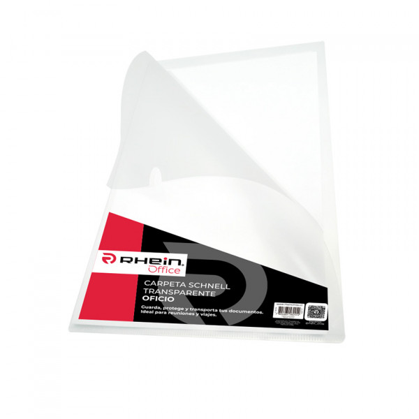 CARPETA SCHNELL TRANSPARENTE OFICIO