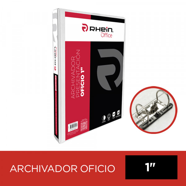 ARCHIVADOR CATALOGO OFICIO 2 AROS 1.0 BLANCO CON FIJA PAPEL 220 HOJAS