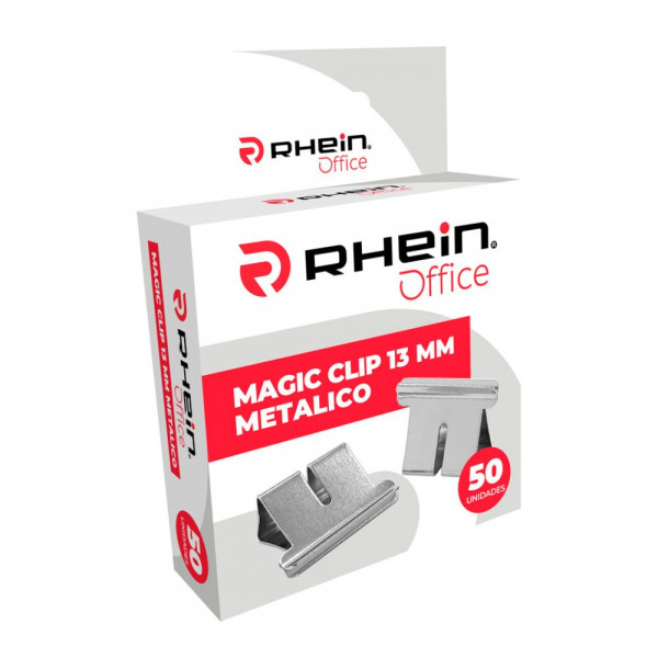 REPUESTO MAGIC CLIP 13 MM METALICO CROMADO 1201 CAJA 50 UN