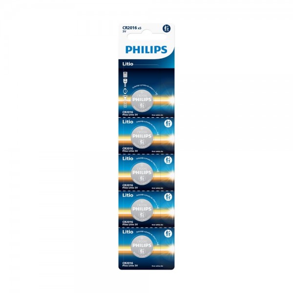 PILA LITIO CR2016 PREPICADO X5