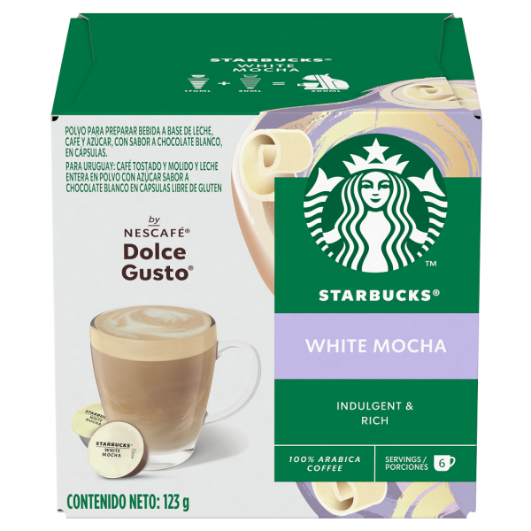 CAPSULA TIPO DOLCE WHITE MOCHA 123 GR 12 UN