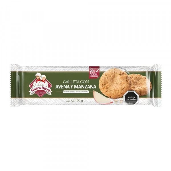 GALLETA AVENA MANZANA 150 GR