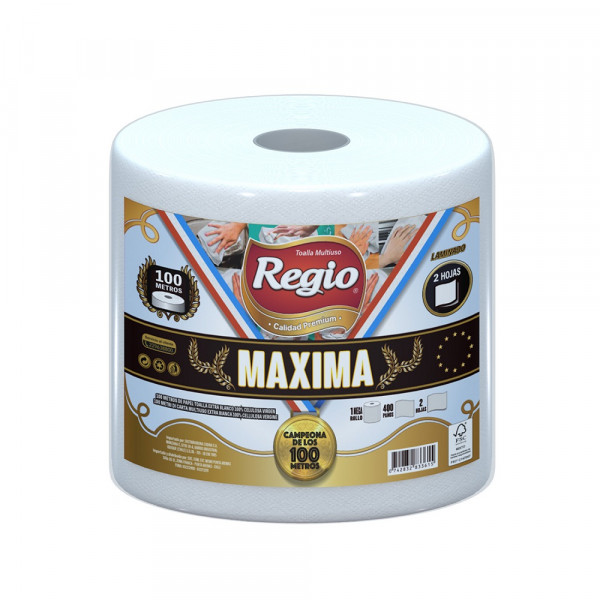 TOALLA PAPEL DOBLE HOJA 100 MT