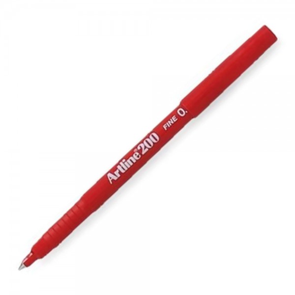 LAPIZ FIBRA 0.4 MM ROJO 200