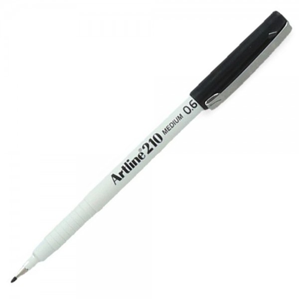 LAPIZ FIBRA 0.6 MM NEGRO 210