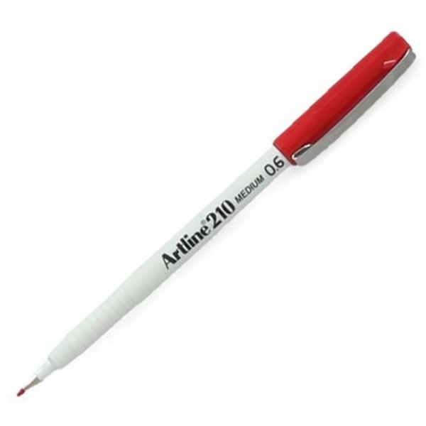 LAPIZ FIBRA 0.6 MM ROJO 210