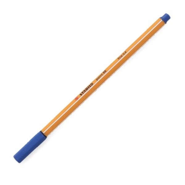 LAPIZ FIBRA HEXAGONAL 0.4 MM AZUL 88