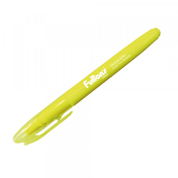 DESTACADOR BOLSILLO PUNTA BISELADA FINA AMARILLO