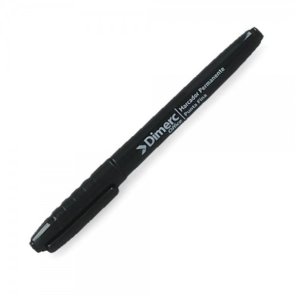 MARCADOR PERMANENTE PUNTA FINA COLOR NEGRO DESECHABLE