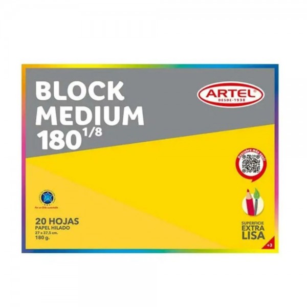 BLOCK DE DIBUJO 180 1/8 20 HOJAS