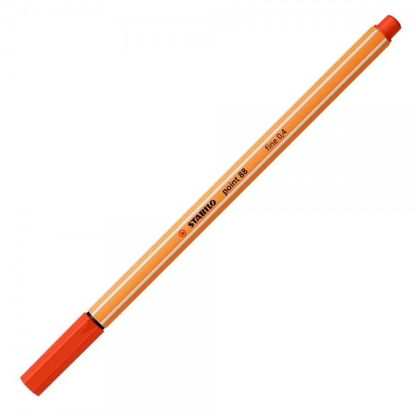 LAPIZ FIBRA POINT 88 ROJO 0.4 MM