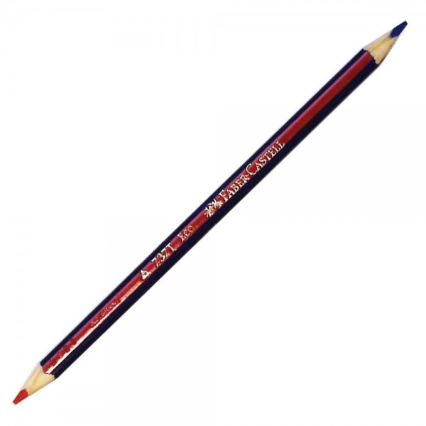 LAPIZ BICOLOR AZUL/ROJO DELGADO TRIANGULAR