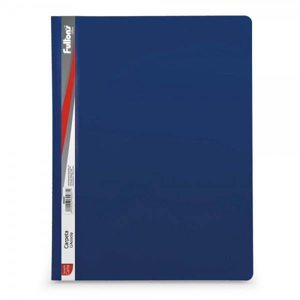 CARPETA VINIL CARTA CON ACCOCLIP AZUL
