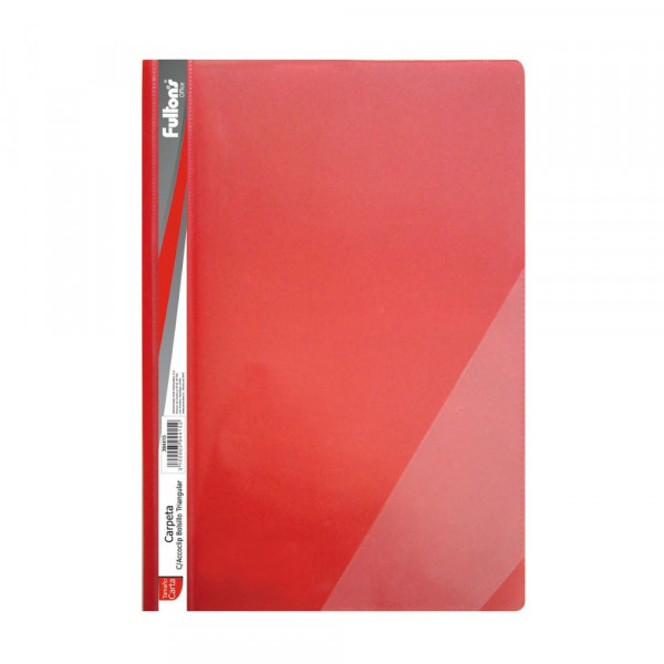CARPETA VINIL OFICIO CON ACCO Y BOLSA ROJA
