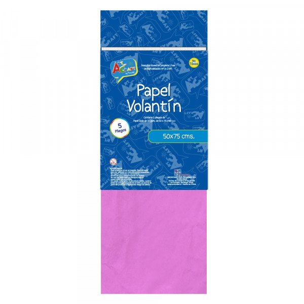 PAPEL SEDA ROSADO OSCURO BOLSA 50 X 75 CM. 22 GRS
